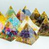 1.18in Energy Pyramid Reiki Healing Natural Amethyst Quartz Crystal Chakra Tool Ornaments Resin Stone Craft Pyramid Home Decor - Imagen 5