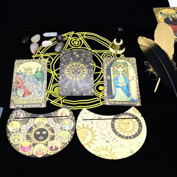 Tarot Kit - Plumas de Oro Negro - Imagen 4