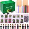 1SET Magic Witch Tool Kit Dried Flower Witchcraft Supplies Great Gifts Vanilla Candle Set For Spells Rituals Witchcraft Practice