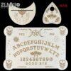 30x20cm Ouija Board Wooden Divination Pendulum Board Engraved Magic Board Metaphysical Message Witch's Pendulum Board Kit