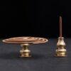 Alloy Incense Burner Stick Holder Buddhism Lotus Line Incense plate Sandalwood Coil Base Temples Yoga Studios Home Decoration1X - Imagen 3