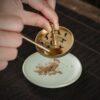 Brass Incense Seal Tools Set Incense Ash Press Powder Incense Supplies Shovel/Press /Spoon/Brush - Imagen 3