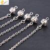 CSJA Reiki Natural Stone Merkaba Pendulum for Wicca Drowsing Hexagram Pendule Round Crystal Quartz Beads Pendants Jewellery F975 - Imagen 4