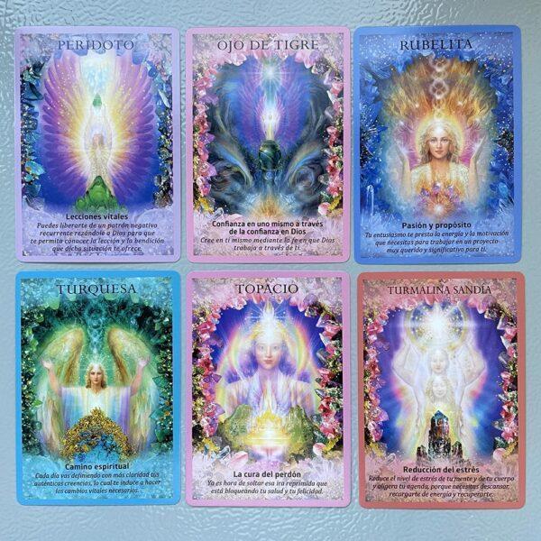 Spanish Version Oracle Deck Angels Tips Learning Sturdy Tarot Cards Runes Divination Fortune Telling - Imagen 3