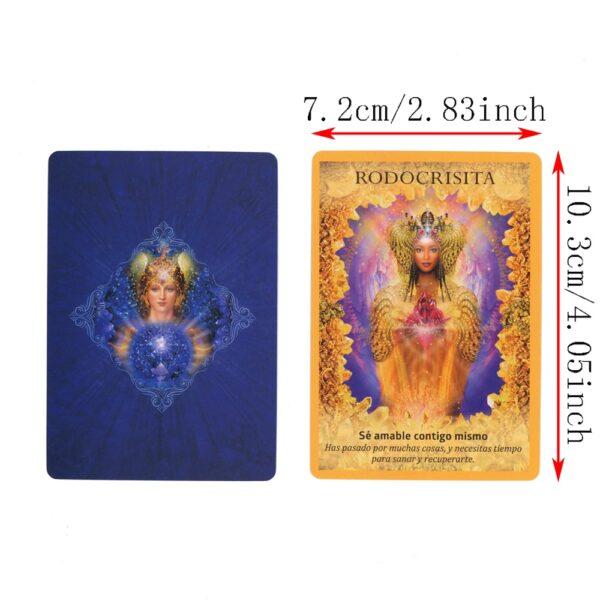 Spanish Version Oracle Deck Angels Tips Learning Sturdy Tarot Cards Runes Divination Fortune Telling - Imagen 4