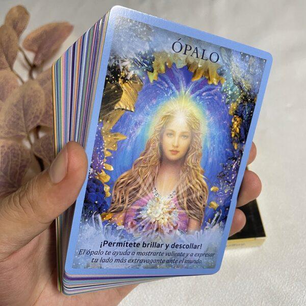 Spanish Version Oracle Deck Angels Tips Learning Sturdy Tarot Cards Runes Divination Fortune Telling - Imagen 5