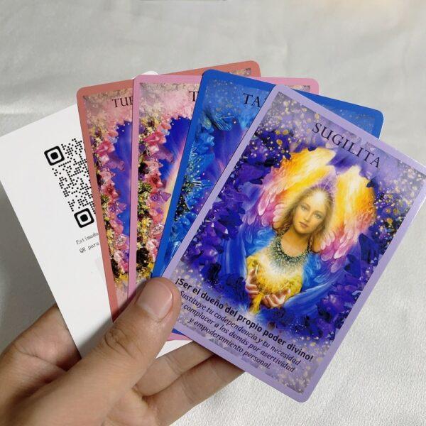 Spanish Version Oracle Deck Angels Tips Learning Sturdy Tarot Cards Runes Divination Fortune Telling - Imagen 6